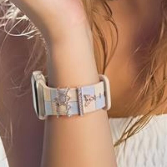 NEW Stylish Apple Watch Band with Rose Gold Charms main image 5